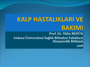 Prof. Dr. Tülin BEDÜK Ankara Üniversitesi Sağlık Bilimleri Fakültesi