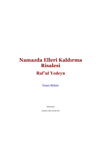 Namazda Elleri Kaldırma Risalesi