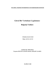 Görsel Bir Veritabanı Uygulaması: Boğaziçi Yalıları