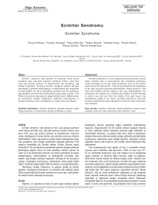 Scimitar Sendromu - Selçuk Tıp Dergisi