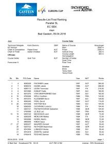 Results-List Final Ranking Parallel SL EC SBX men Bad - FIS-Ski