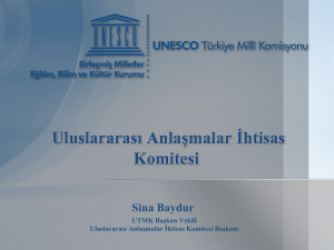 UNESCO Uluslararası Anlaşmalar İhtisas Komitesi