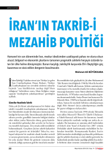 iran`ın takrib-i mezahib politiği