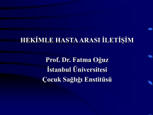 PowerPoint Sunusu - İstanbul Üniversitesi