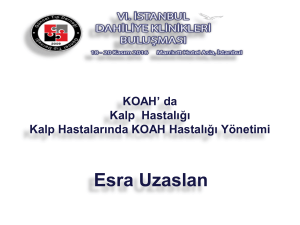 KOAH` da kalp hastalığı Kalp hastalarında KOAH yönetimi