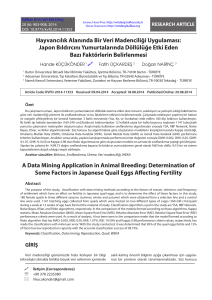 A Data Mining Application in Animal Breeding: Determination of