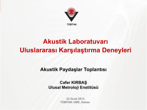 Akustik Laboratuvarı Uluslararası Karşılaştırma Deneyleri