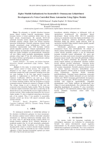 Zigbee Modülü Kullan Development of a Voic nılarak Ses Kontrollü