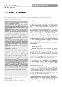 akromegalide deneyimler - Gazi Medical Journal