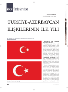 türkiye-azerbaycan ilişkilerinin ilk yılı