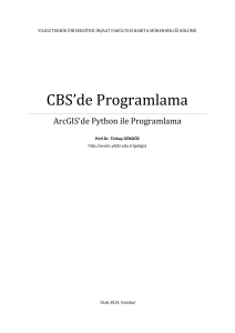 CBS`de Programlama - Avesis - Yıldız Teknik Üniversitesi