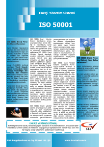 ISO 50001 - BVA Belgelendirme