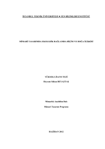 istanbul teknik üniversitesi fen bilimleri enstitüsü yüksek lisans tezi