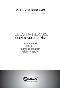 kullanma kılavuzu super™440 serisi