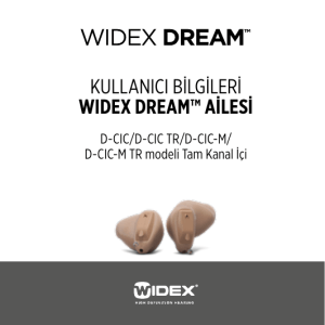 kullanıcı bılgılerı wıdex dream™ ailesi