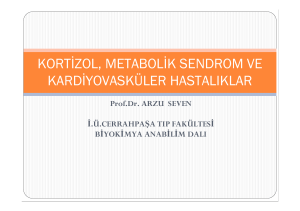 kortizol, metabolik sendrom ve kardiyovasküler hastalıklar