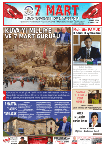 7 mart 2016 gazete - Kadirli Belediyesi