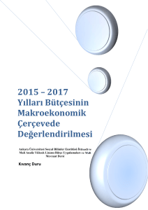 2015 – 2017 Yılları Bütçesinin Makroekonomik Çerçevede