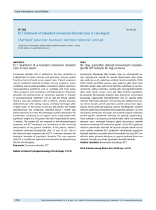 ECT Treatment of a Resistant Conversion Disorder Case: A Case