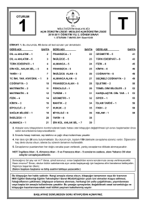 Açıköğretim Lisesi AÖL 3. Dönem Sınavı soruları ve cevapları