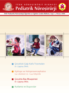 Pediatrik Nöroflirürji - Türk Nöroşirürji Derneği