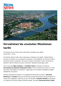 Hırvatistan`da unutulan Müslüman tarihi