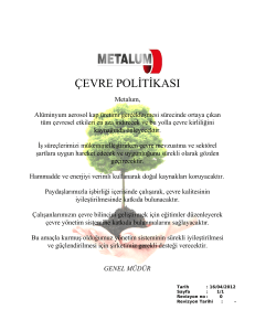 metalum çevre politikası