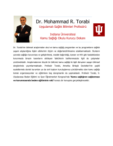 Dr. Mohammad R. Torabi - Uluslararası 9. Beden Eğitimi ve Spor