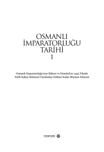 osmanlı imparatorluğu tarihi 1