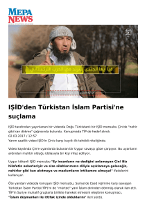 IŞİD`den Türkistan İslam Partisi`ne suçlama
