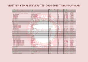 mustafa kemal üniversitesi 2014