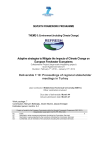Adaptive strategies to Mitigate the Impacts of Climate
