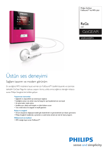 SA2RGA02PN/02 Philips FullSound™ ile MP3 çalar