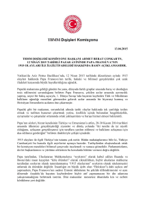 Tbmm Dışişleri Komisyonu Başkanı Ahmet Berat Çonkar`ın, 12