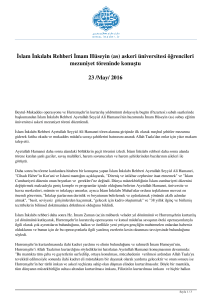 İslam İnkılabı Rehberi İmam Hüseyin (as) askeri üniversitesi