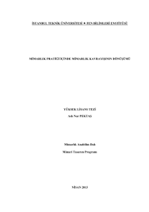 istanbul teknik üniversitesi fen bilimleri enstitüsü yüksek lisans tezi