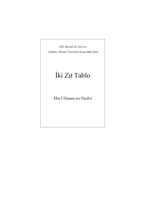 İki Zıt Tablo - islah.de