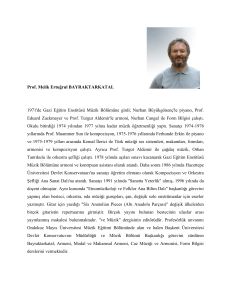 Prof. Melik Ertuğrul BAYRAKTARKATAL 1971`de Gazi Eğitim