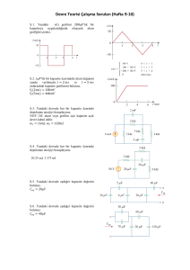 Devre Teorisi Çalışma Soruları (Hafta 9-10)