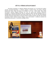 dünya nöroloji kongresi - Kıbrıs Yakın Doğu Üniversitesi