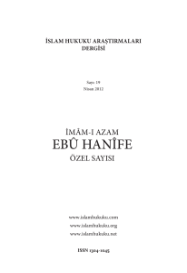 ebû hanîfe - Maturidi Yesevi Otağı