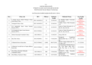TC SAĞLIK BAKANLIĞI TÜRKİYE KAMU HASTANELERİ