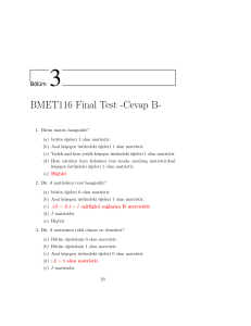 BMET116 Final Test -Cevap B-