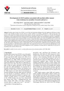 Development of AFLP markers associated with