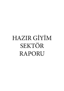 2.Türkiye Hazır Giyim Sektörü - Rize Ticaret ve Sanayi Odası