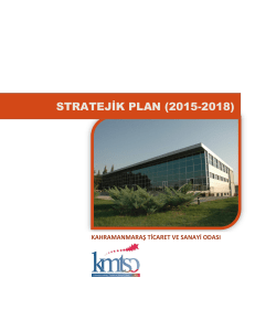 stratejik plan - Kahramanmaraş Ticaret ve Sanayi Odası