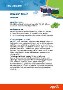 Cerenia® Tablet - Hekimler Medikal