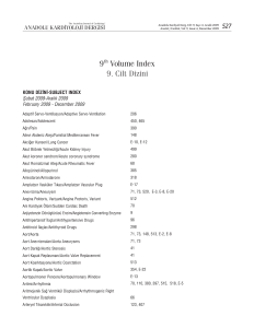 9 Volume Index 9. Cilt Dizini