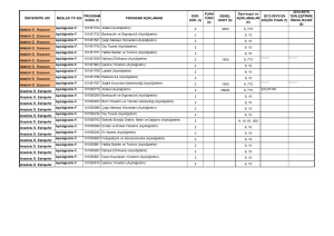 ÜNİVERSİTE ADI MESLEK YO ADI PROGRAM KODU (1