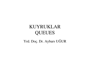 kuyruklar queues - Dr. Aybars UĞUR